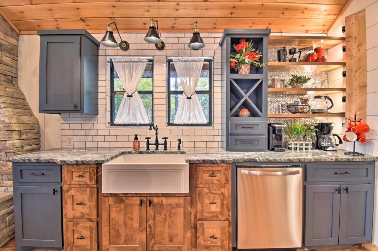 Modern Broken Bow Cabin Large Deck, Bbq And Pergola מראה חיצוני תמונה